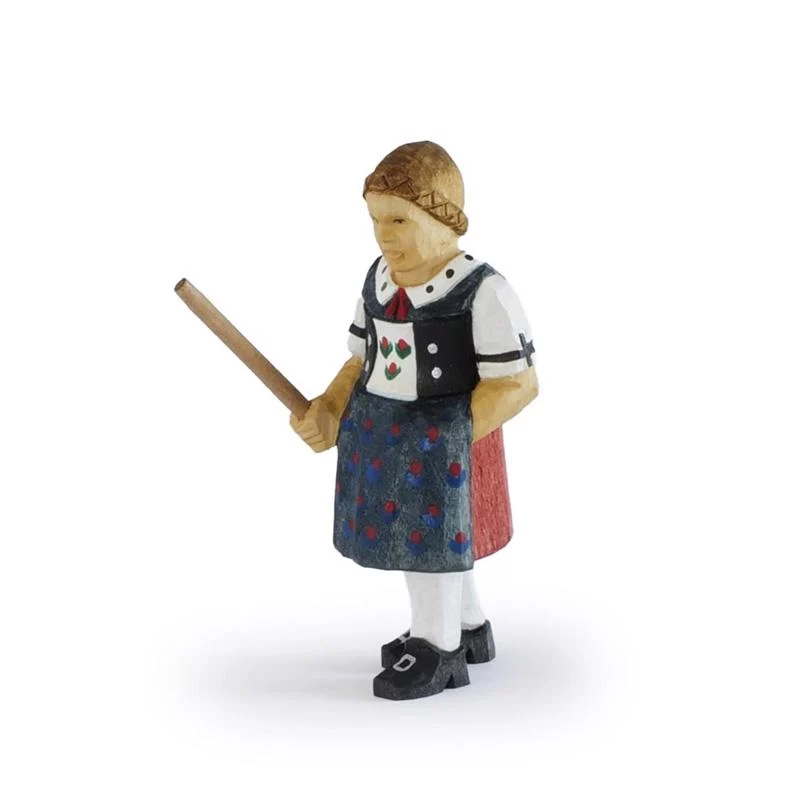 Appenzellermädchen mit Stock klein
