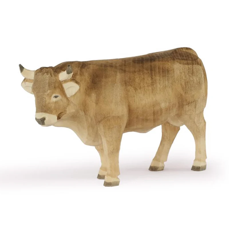 Stier Kopf links klein Braun