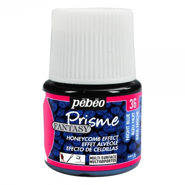 Pebeo - Fantasy Prisme - Honeycomb Effect - Midnight Blue - 45ml