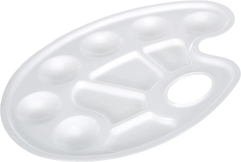 Idena Mischpalette Kunststoff oval 10 Mulden 23x17 cm