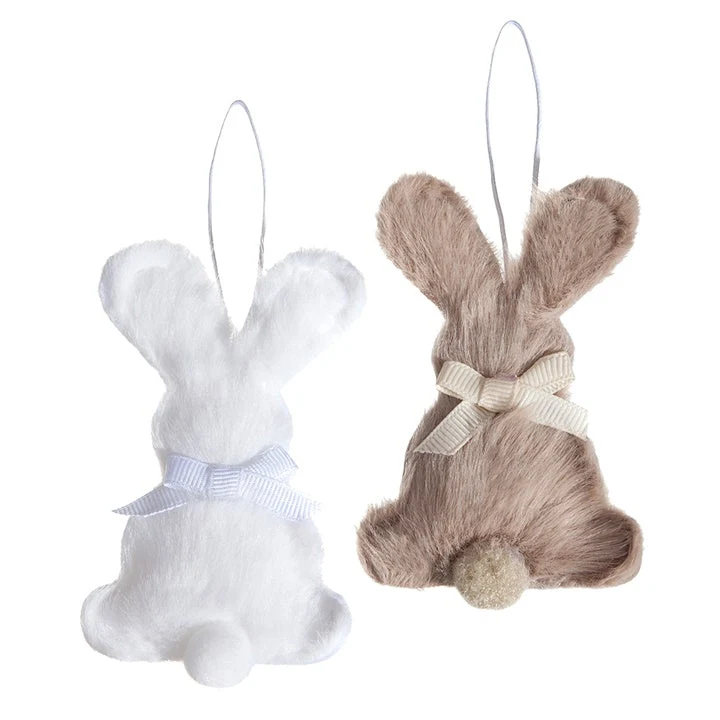 Fur Bunny 9 cm, Set of 2