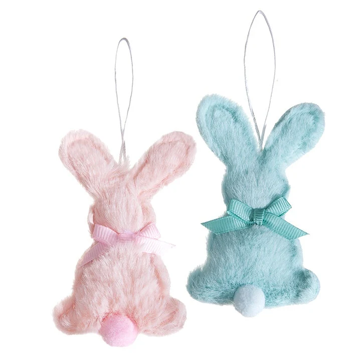 Fur Bunny 9 cm, Set of 2