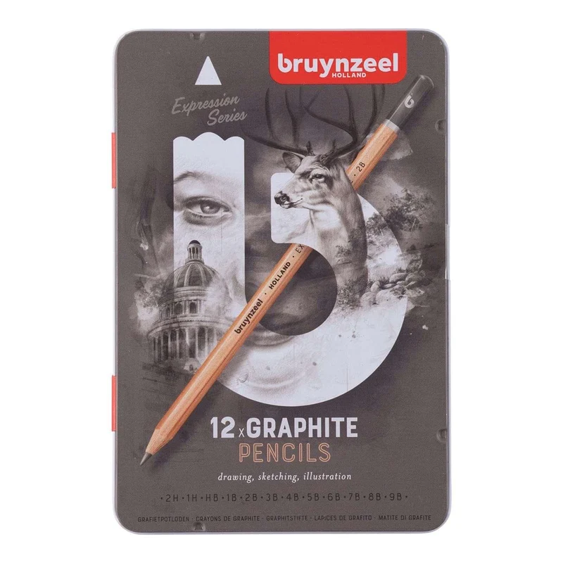 Bruynzeel Expression Graphite Pencil Set of 12