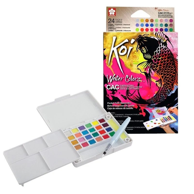 Sakura Koi Watercolour Pocket Box Creative Art Set of 24