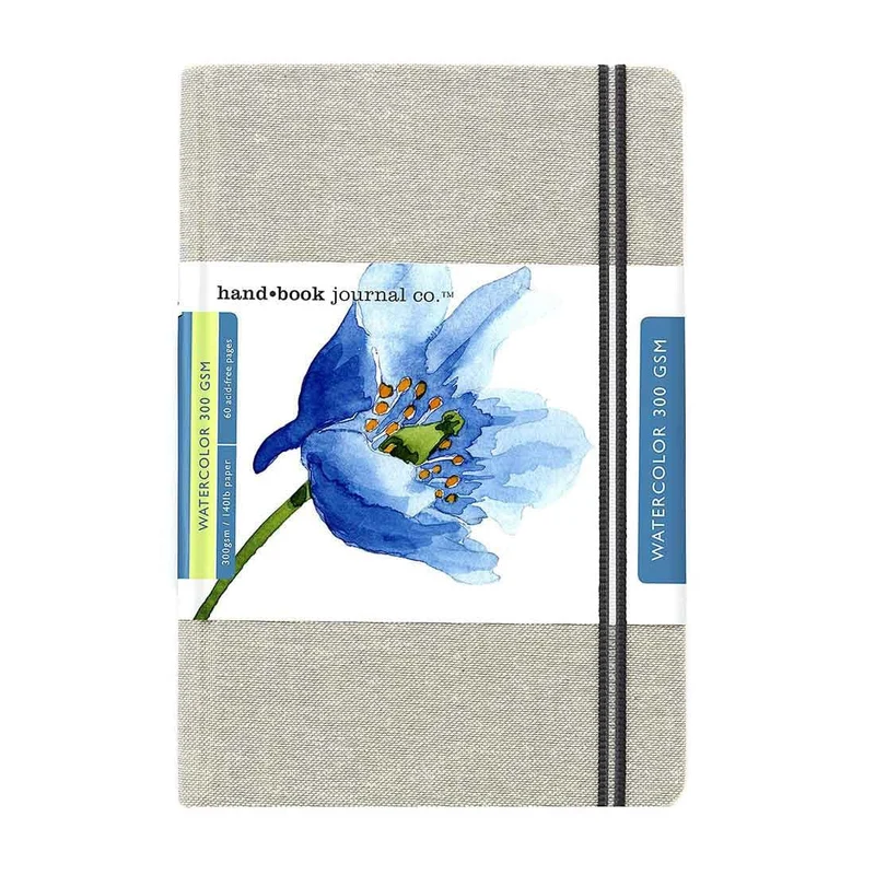 Hand Book Watercolour Travelogue Linen Journals 300gsm