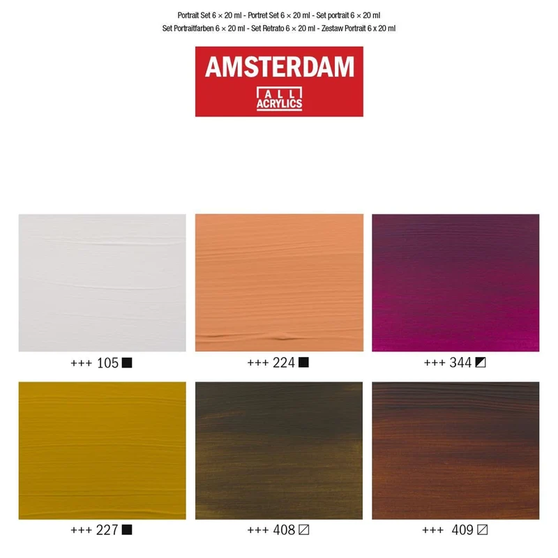 Amsterdam All Acrylics (6 x 20ml Tubes)