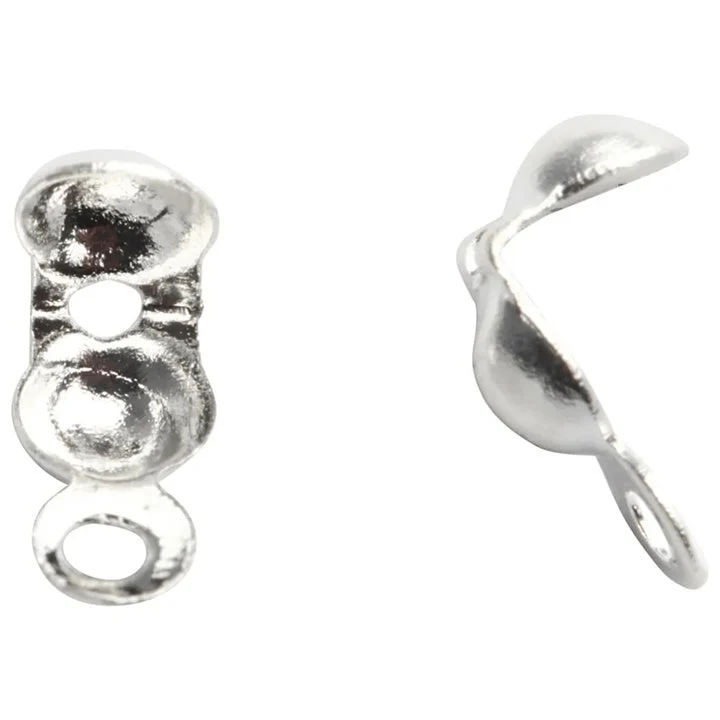 Metal Jewelry End Caps, Set of 20