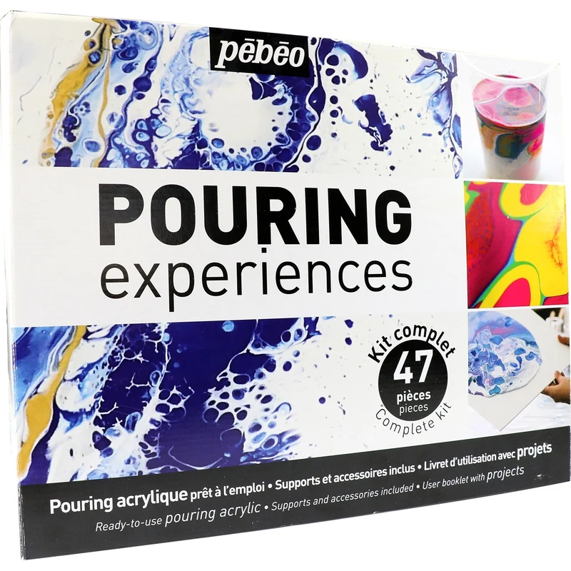 Pebeo - Acrylic Pouring Medium experiences - Studio Workbox Complete Kit