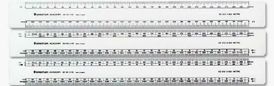 Academy Oval Reduction Scale Rulers