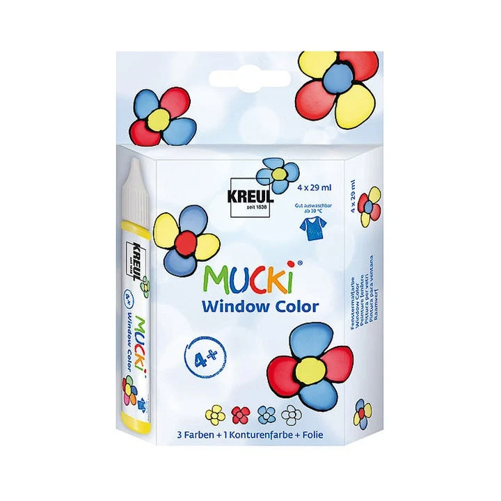 MUCKI Glass Paint Set 4 x 29 ml