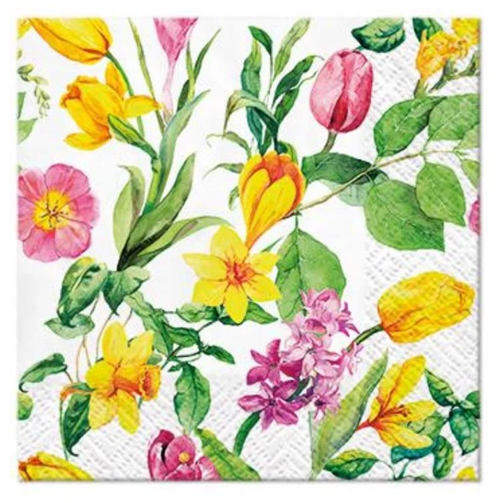 Early Spring Cocktail Decoupage Napkins - 1 pc