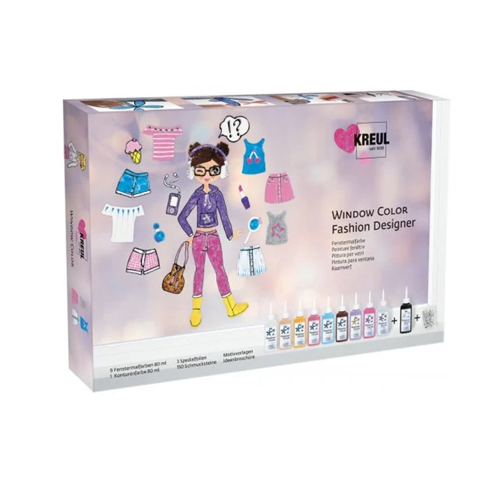 KREUL Glass Paint Set Fashion Designer