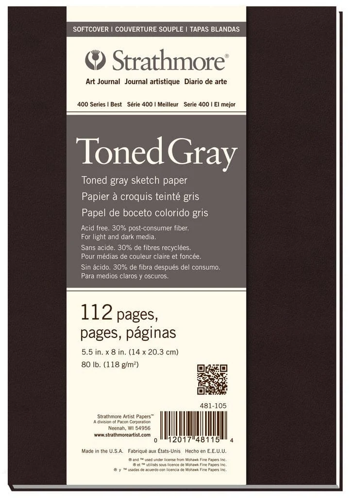 Strathmore Art Journal 400 Series Toned Grey Softcover