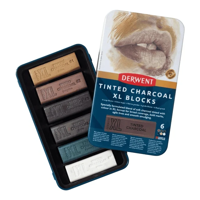 Derwent XL Charcoal Blocks Set of 6