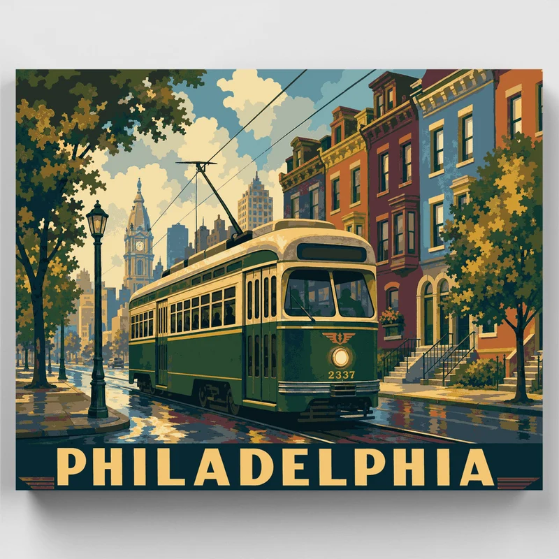 Trolley No. 2337 - Paint by Numbers Kit
