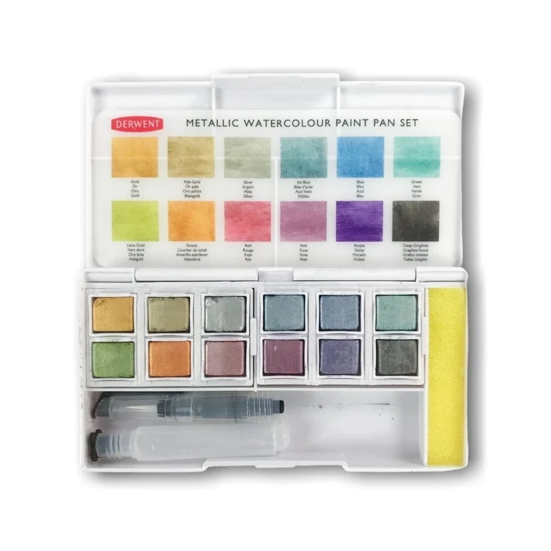 Derwent Metallic Paint Pan Set of 12
