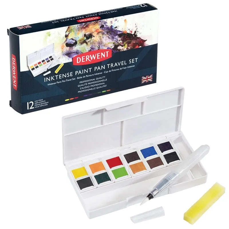 Derwent Inktense Paint Pan Travel Set