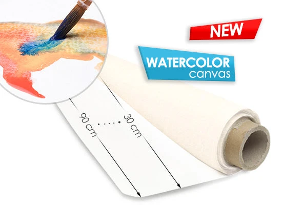 Watercolor Canvas Roll 2.1m x 10 m