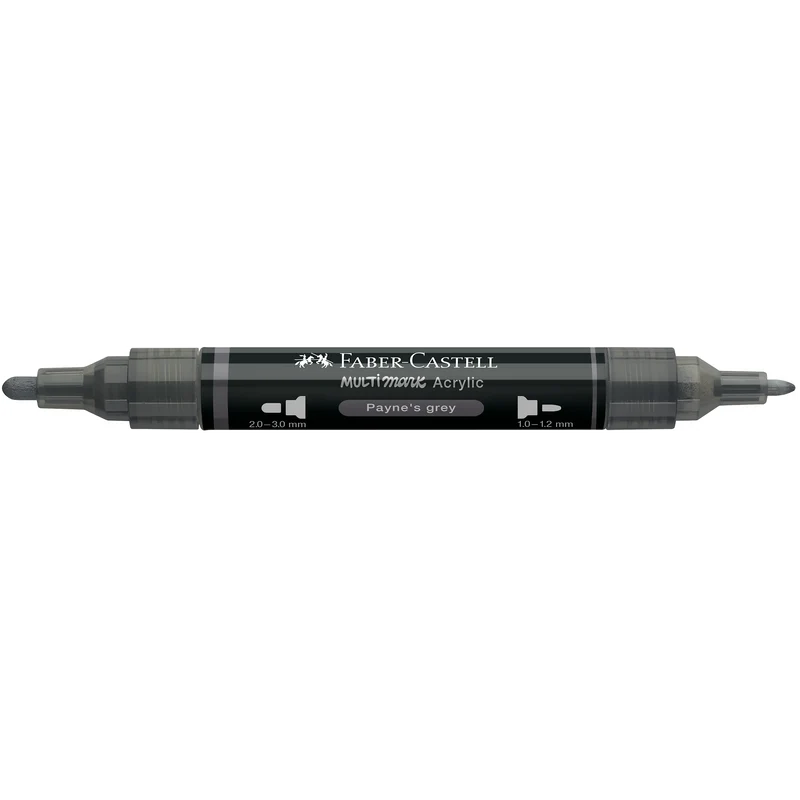 Faber-Castell Multimark Acrylic Dual Tip Payne's Grey