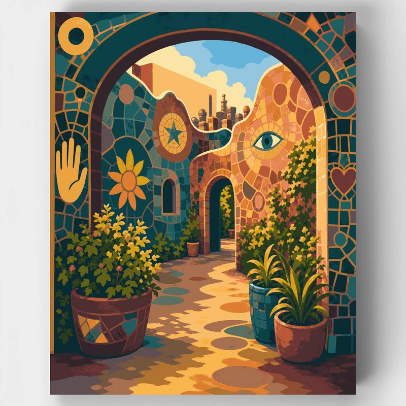 Magic Gardens Archway - Paint by Numbers Kit
