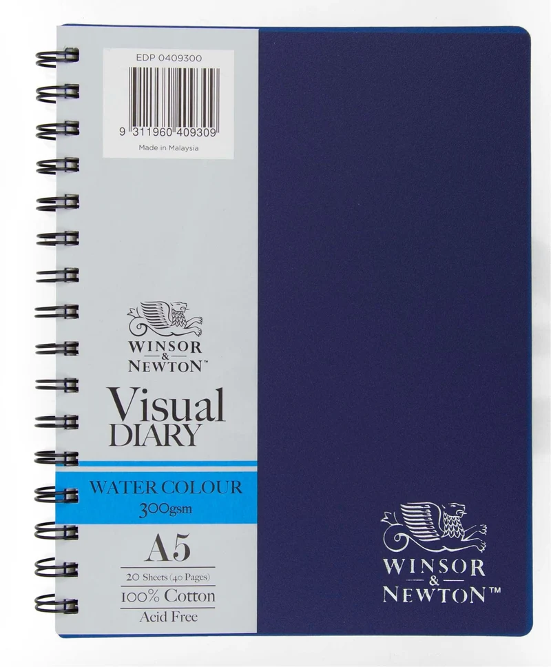 Winsor and Newton Watercolour Visual Diary, 300gsm A4