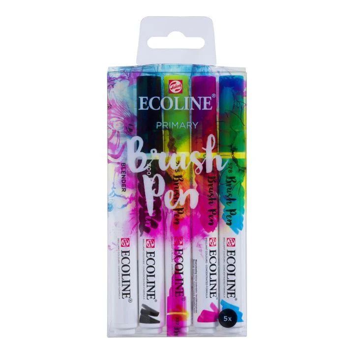 Ecoline Primary Watercolor Brush Pens