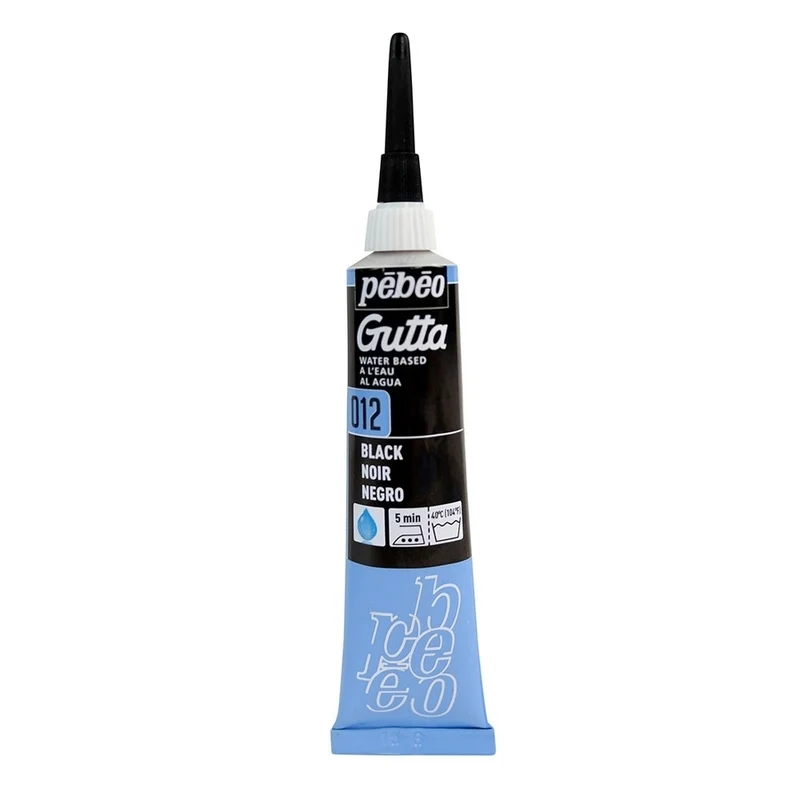 Pebeo - Setasilk Paint Water-Based Gutta - Black 20ml