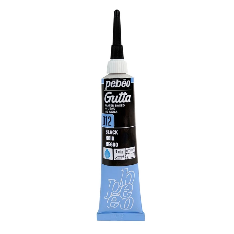 Pebeo - Setasilk Paint Water-Based Gutta - Black 20ml