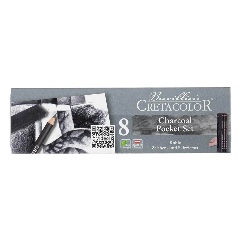 Cretacolor Charcoal Pocket Set of 8