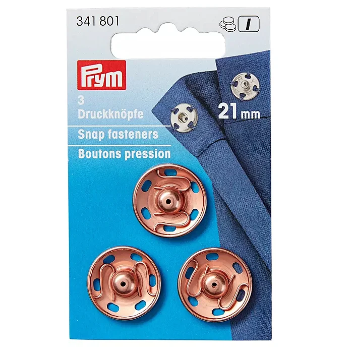 Prym Annäh-Druckknopf 21mm roségold