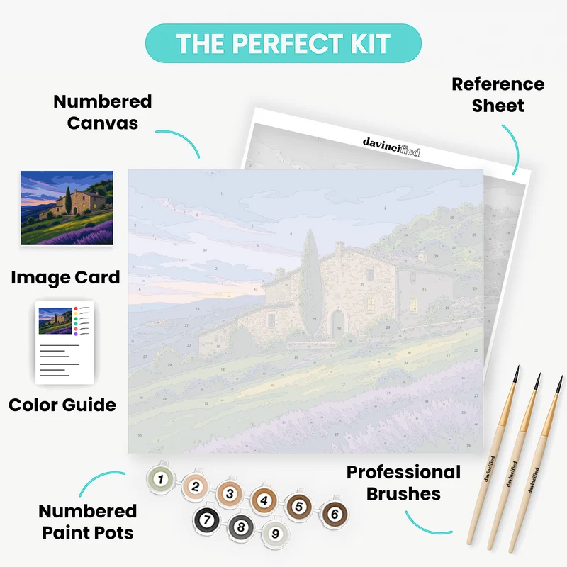Cypress at Blue Hour - Paint by Numbers Kit