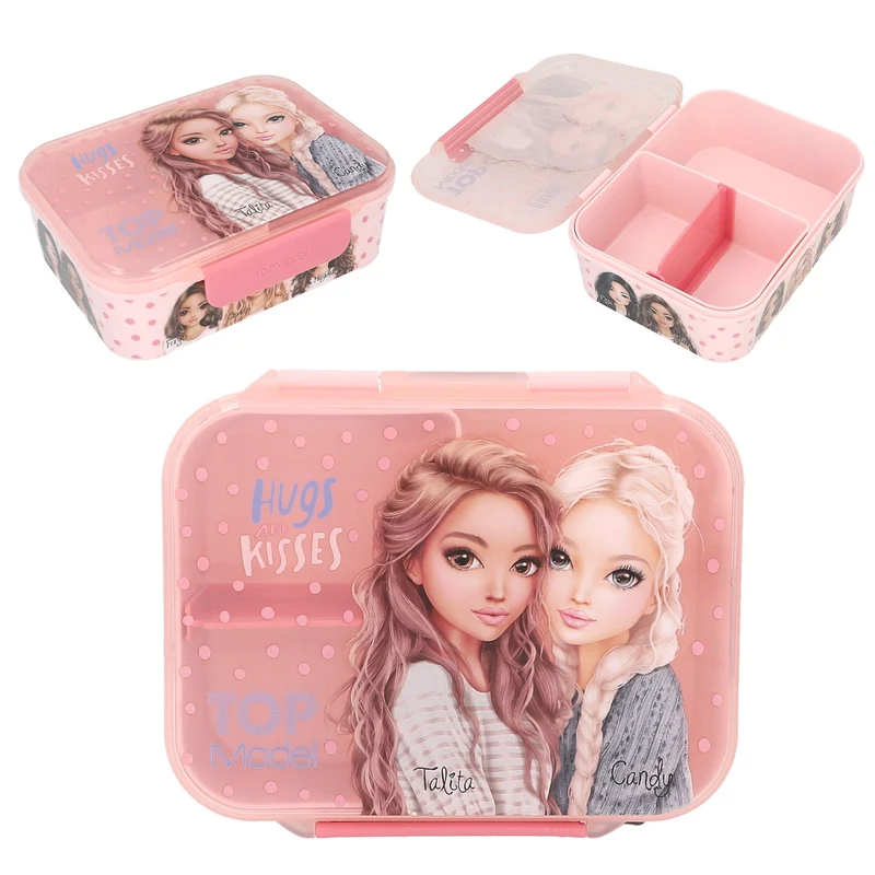 TOPModel Brotdose DOTS – BPA-frei, 2 Fächer, Klippverschluss