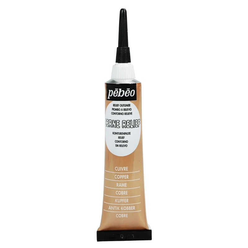 Pebeo - Glass & Tile Outliner - Cerne Relief - Copper 20ml