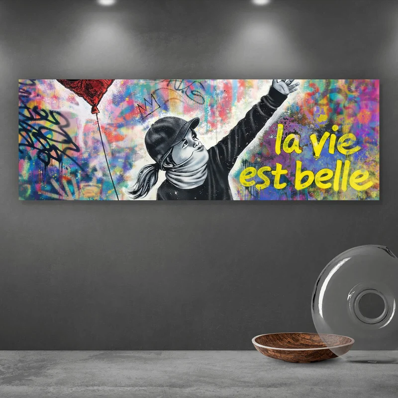 Acrylglasbild La vie est belle Das Leben ist schön Panorama