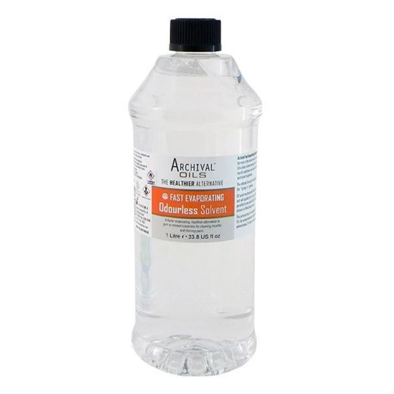 Archival Oils Odourless Solvent 1L (Fast Evaporating)