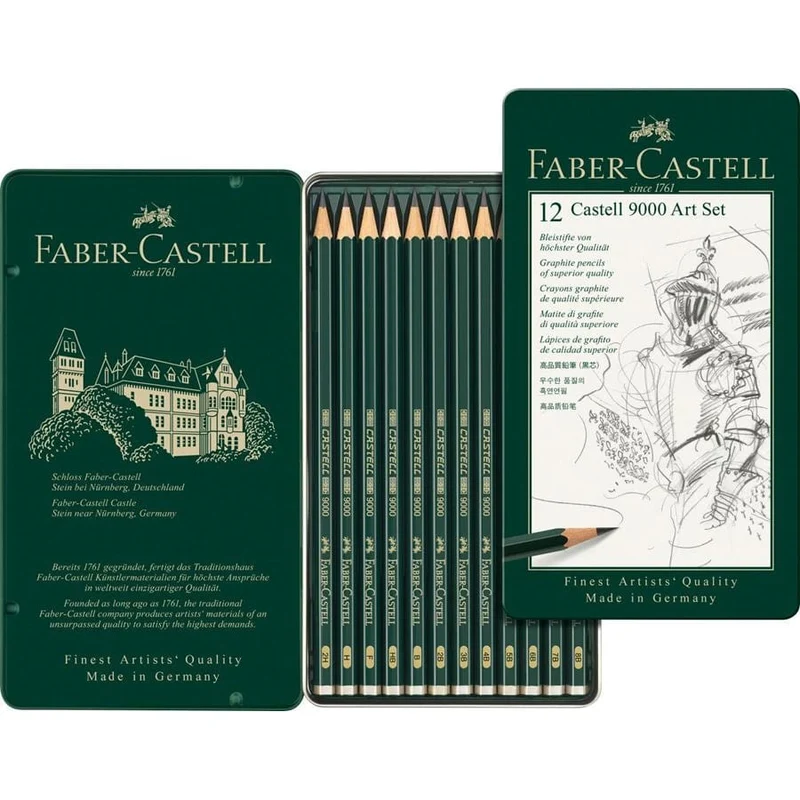 Faber-Castell 9000 Art Set 12 Graphite Pencils
