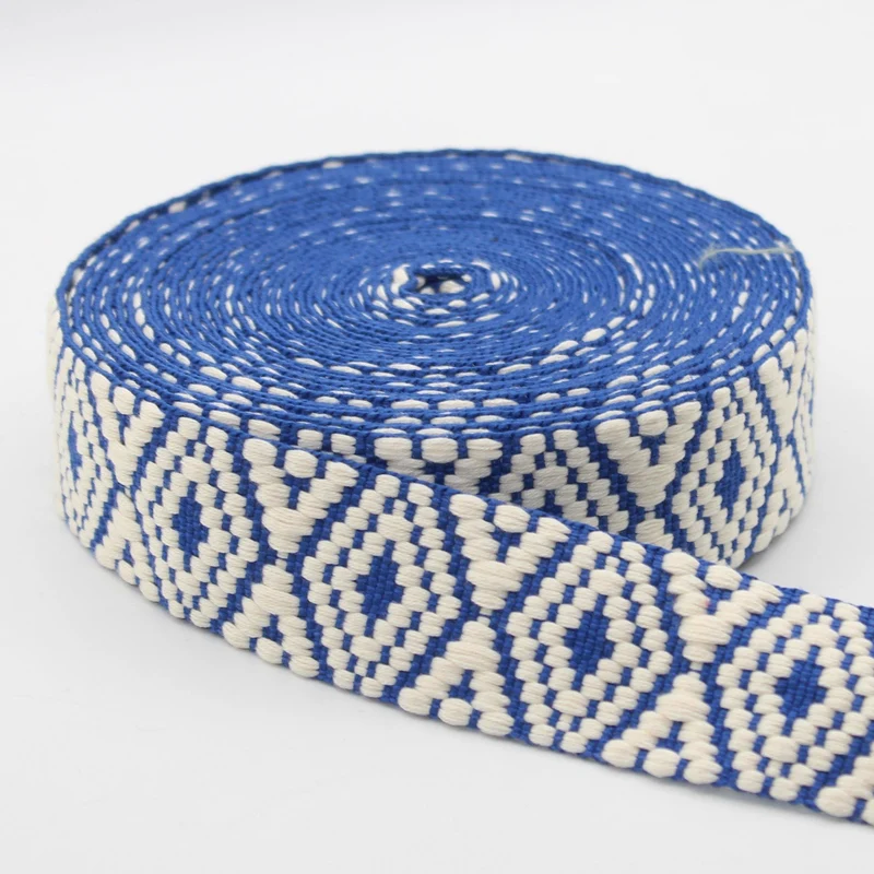 Gurtband 40mm Ethno blau