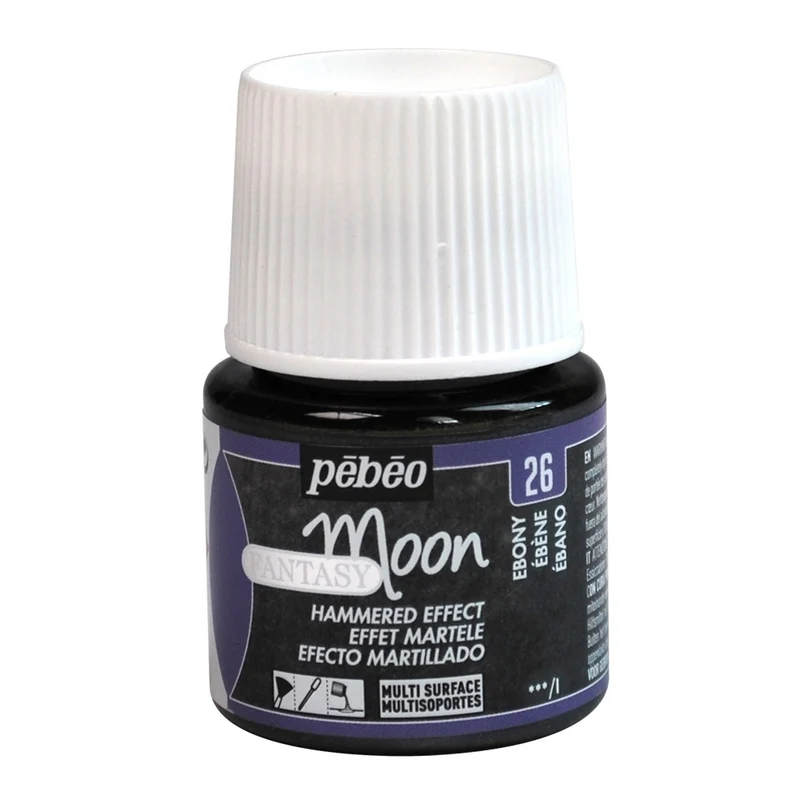 Pebeo - Fantasy Moon - Hammered Pearl Effect - Ebony - 45ml