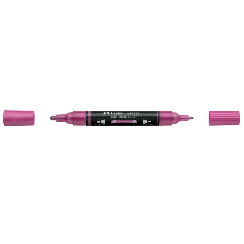 Faber-Castell Multimark Acrylic Dual Tip pink metallic