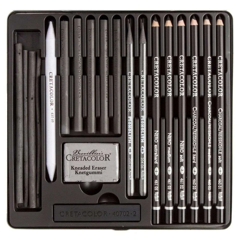 Cretacolor Blackbox Charcoal Drawing Set of 20