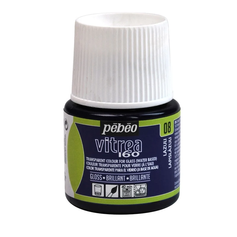 Pebeo - Vitrea 160 - Glass & Tile Paint - Gloss - Lazuli - 45ml