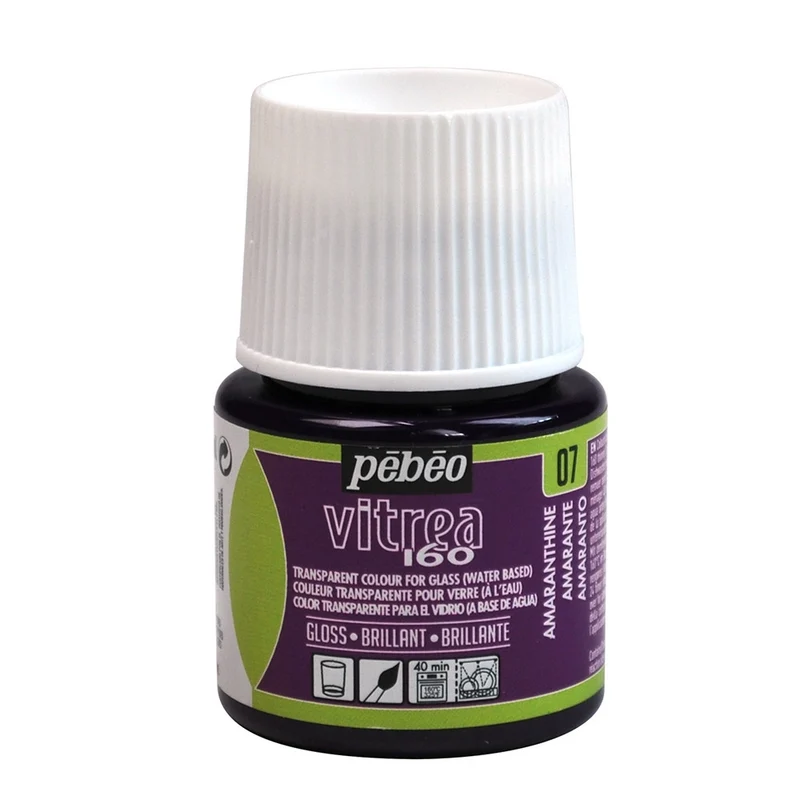 Pebeo - Vitrea 160 - Glass & Tile Paint - Gloss - Amaranthine - 45ml