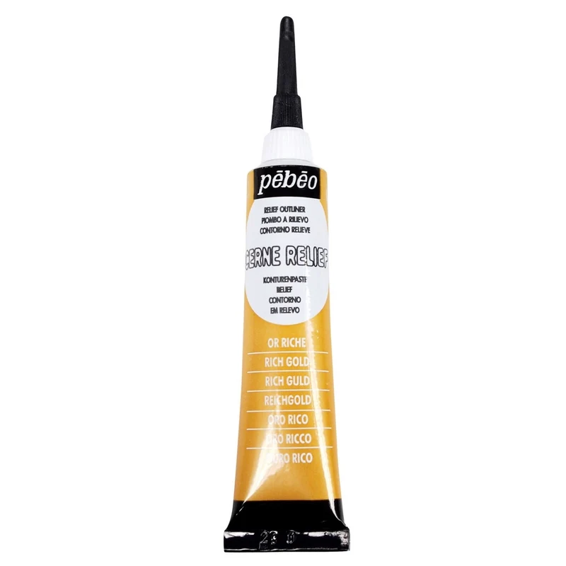 Pebeo - Glass & Tile Outliner - Cerne Relief - Rich Gold 20ml
