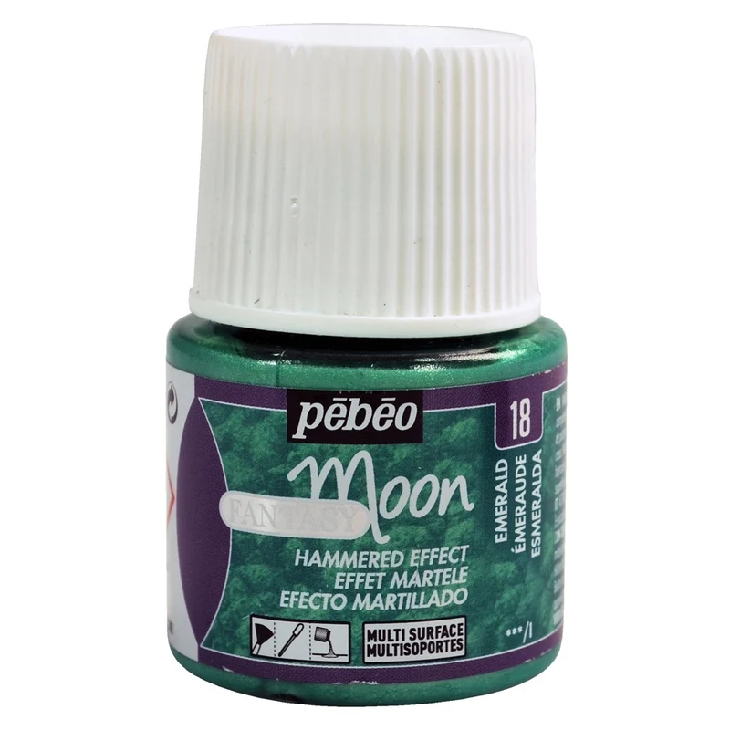 Pebeo - Fantasy Moon - Hammered Pearl Effect - Emerald - 45ml