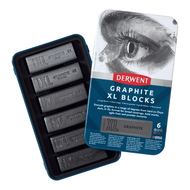 Derwent XL Graphite Blocks Set of 6