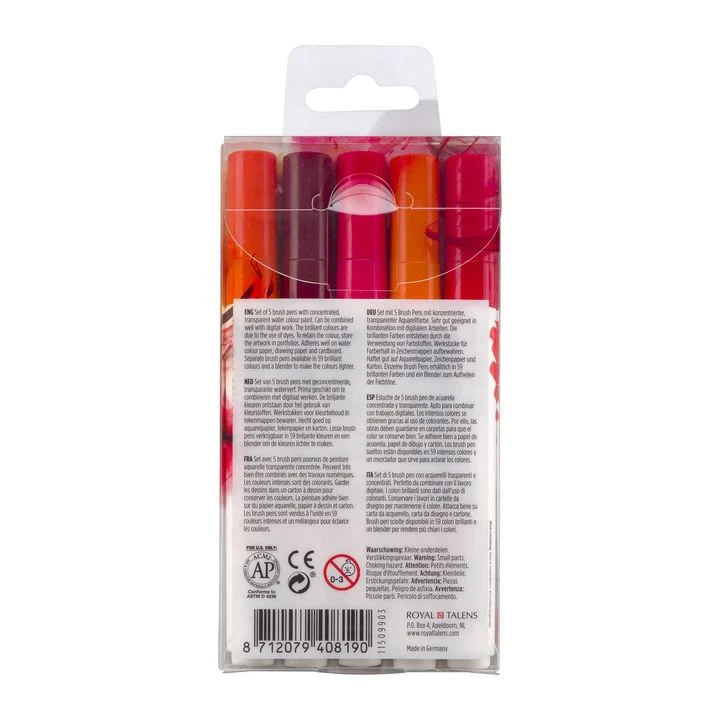 Ecoline Watercolor Brush Pens Red