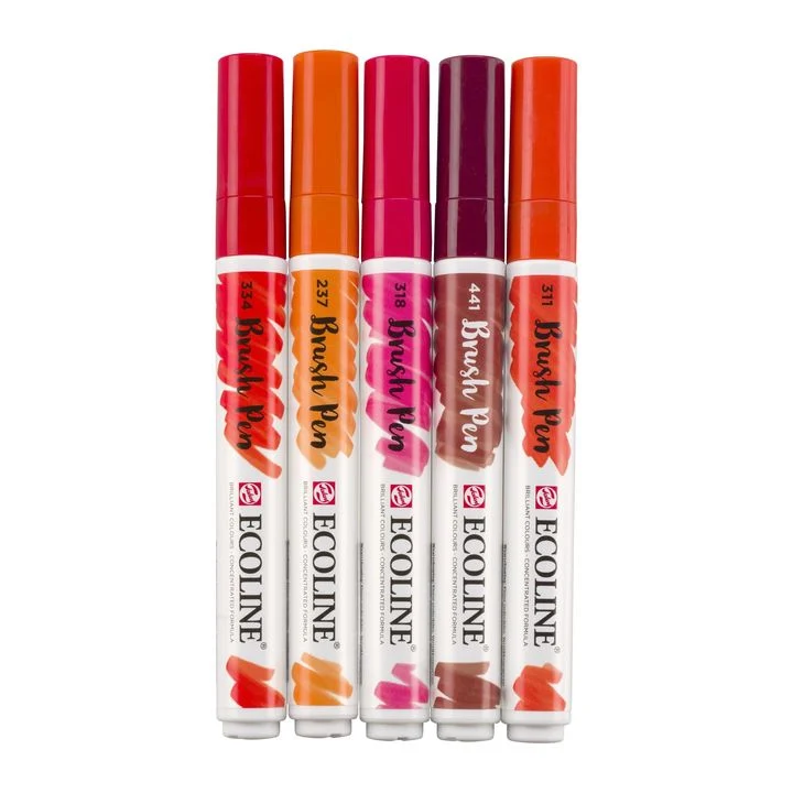 Ecoline Watercolor Brush Pens Red