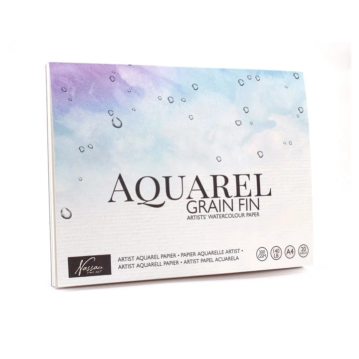 Nassau Fine Art A4 Watercolor Pad, 20 Sheets