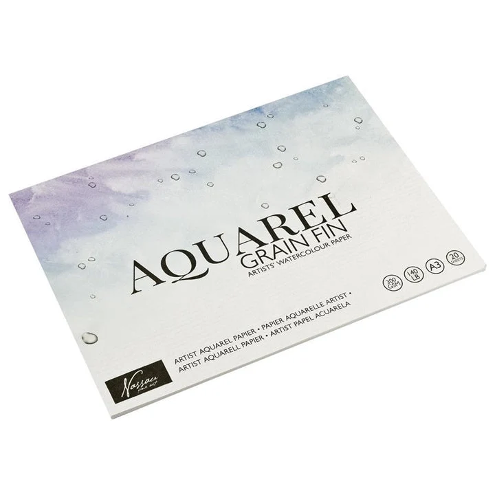 Nassau Fine Art A3 Watercolor Pad, 20 Sheets