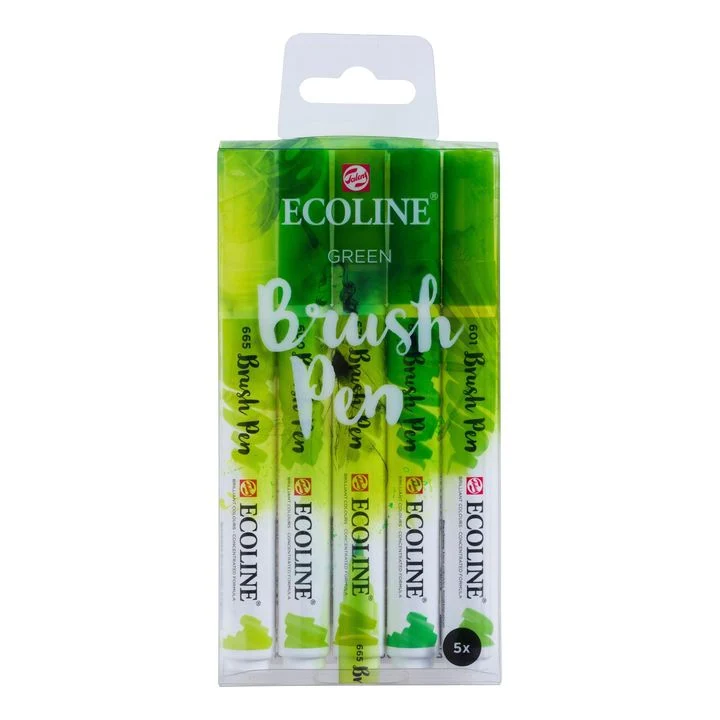 Ecoline Brush Pen Green Watercolor Pens